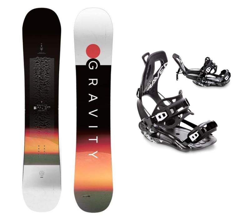 Gravity Bandit 25/26 pánský snowboard + Raven Fastec FT360 black vázání Gravity