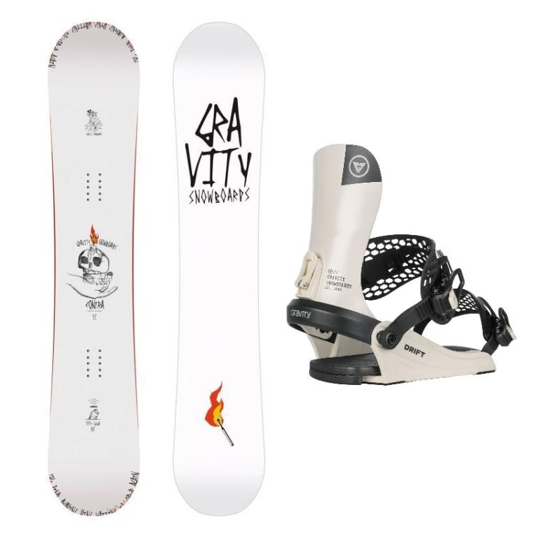 Gravity Contra 25/26 pánský snowboard + Gravity Drift bone/black vázání Gravity