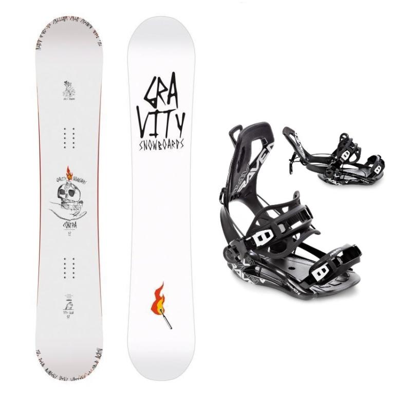 Gravity Contra 25/26 pánský snowboard + Raven Fastec FT360 black vázání Gravity