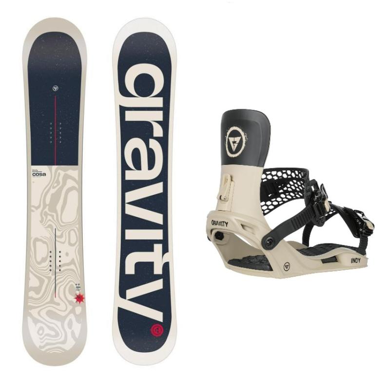 Gravity Cosa 25/26 pánský snowboard + Gravity Indy stone/black vázání Gravity