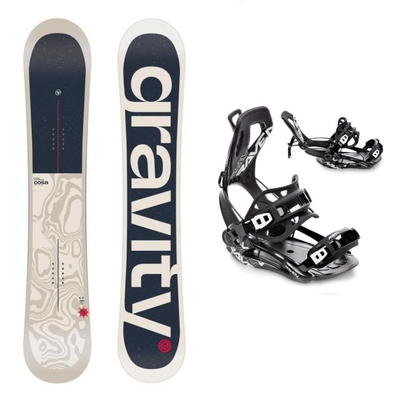 Gravity Cosa 25/26 pánský snowboard + Raven Fastec FT360 black vázání Gravity