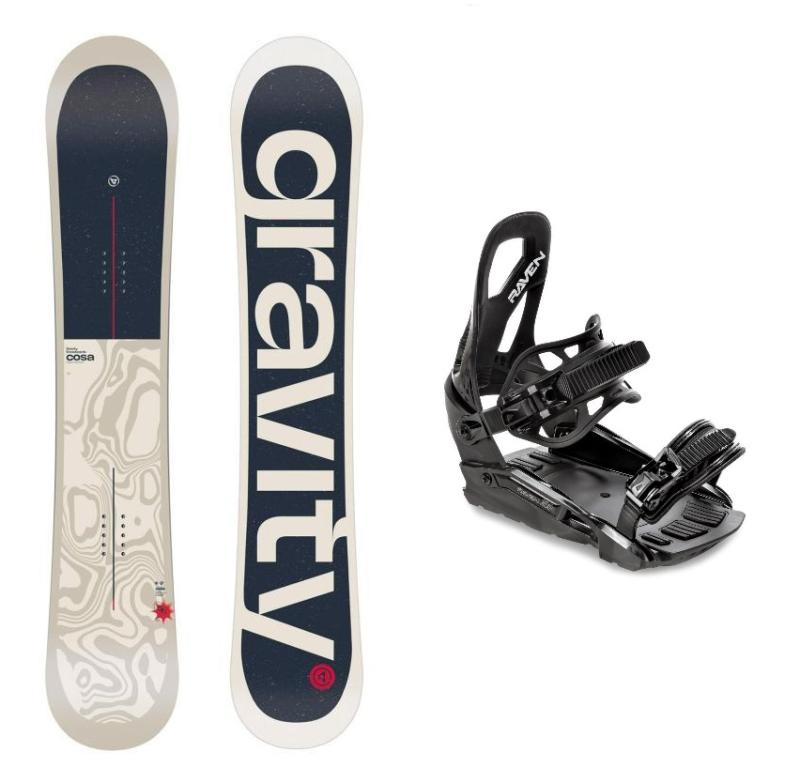 Gravity Cosa 25/26 pánský snowboard + Raven S230 Black snowboardové vázání Gravity