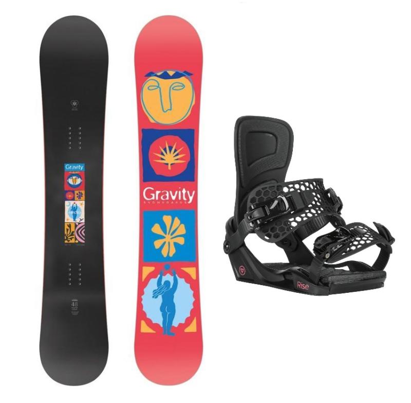 Gravity Electra 25/26 dámský snowboard + Gravity Rise black 25/26 snb vázání Gravity