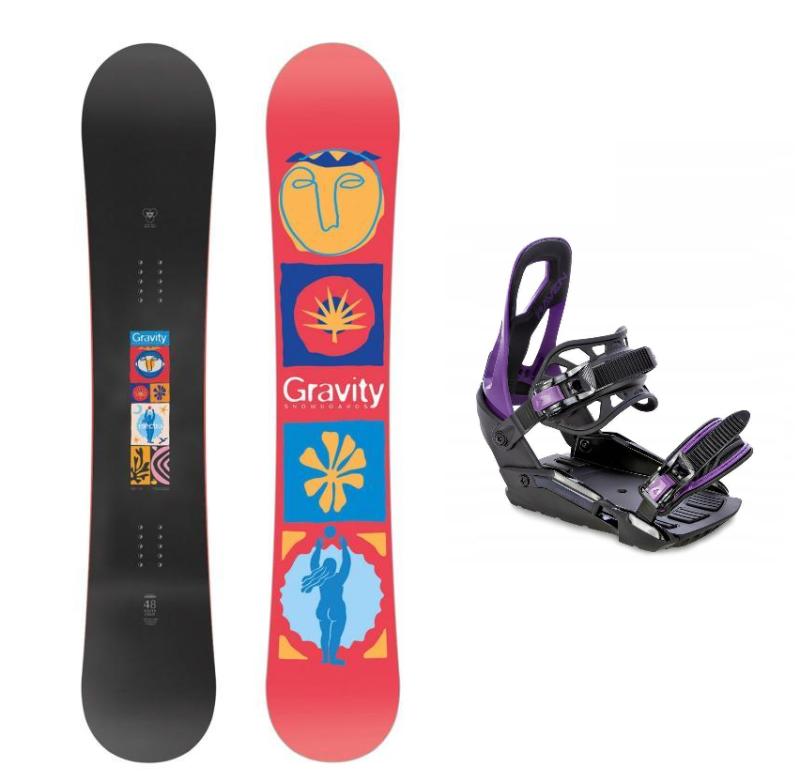 Gravity Electra 25/26 dámský snowboard + Raven S230 Black/violet vázání Gravity