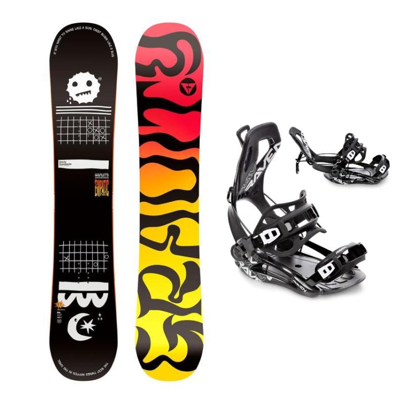 Gravity Empatic 25/26 pánský snowboard + Raven Fastec FT360 black vázání Gravity