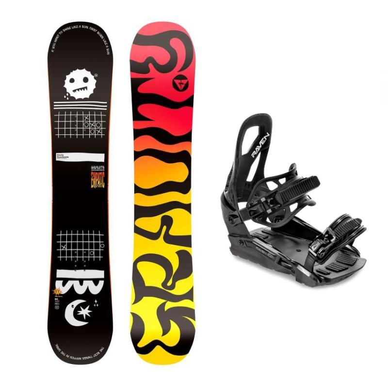 Gravity Empatic 25/26 pánský snowboard + Raven S230 Black vázání Gravity