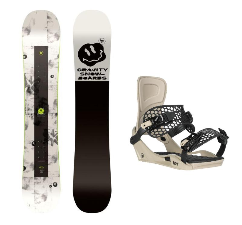 Gravity Madball 25/26 pánský snowboard + Gravity Indy stone/black 25/26 vázání Gravity