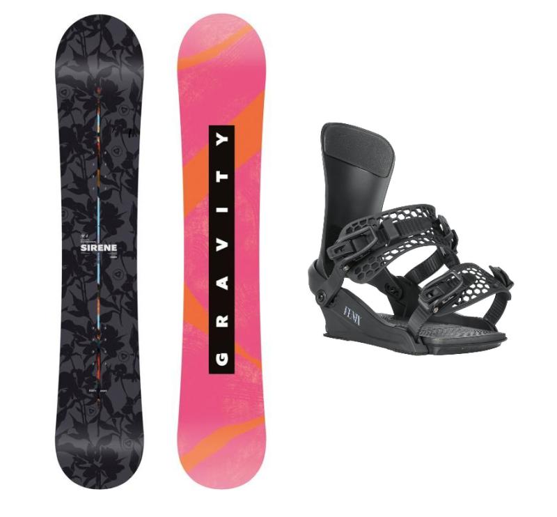 Gravity Sirene 25/26 dámský snowboard + Gravity Fenix black 25/26 vázání Gravity