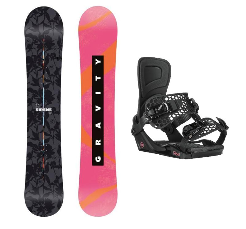 Gravity Sirene 25/26 dámský snowboard + Gravity Rise black 25/26 snb vázání Gravity