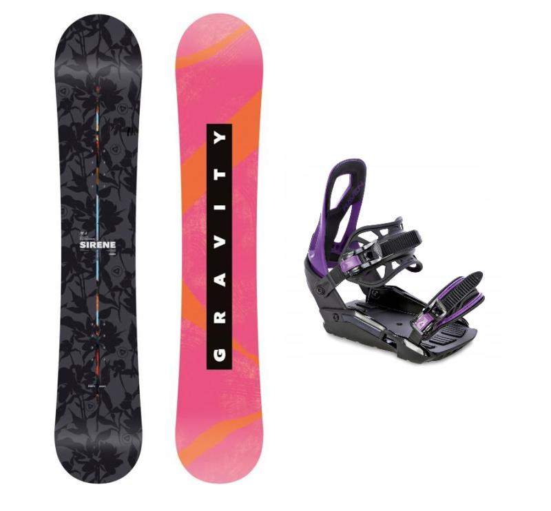 Gravity Sirene 25/26 dámský snowboard + Raven S230 Black/violet vázání Gravity