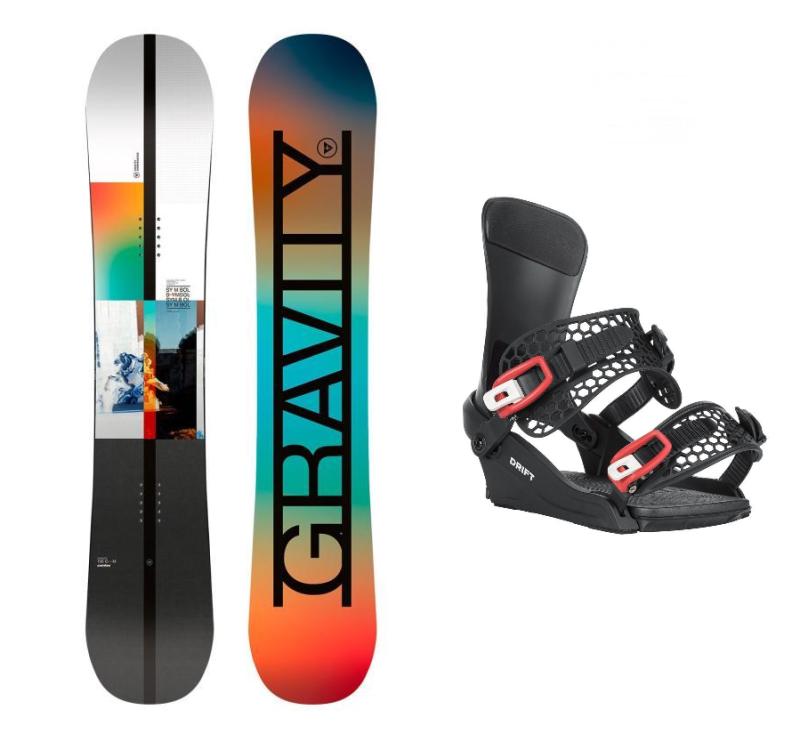 Gravity Symbol 25/26 pánský snowboard + Gravity Drift black/red vázání Gravity