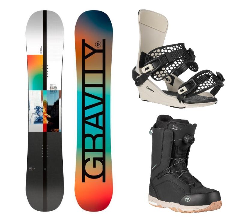 Gravity Symbol 25/26 snowboard + Gravity Drift bone/black vázání + Gravity Recon Atop black boty Gravity