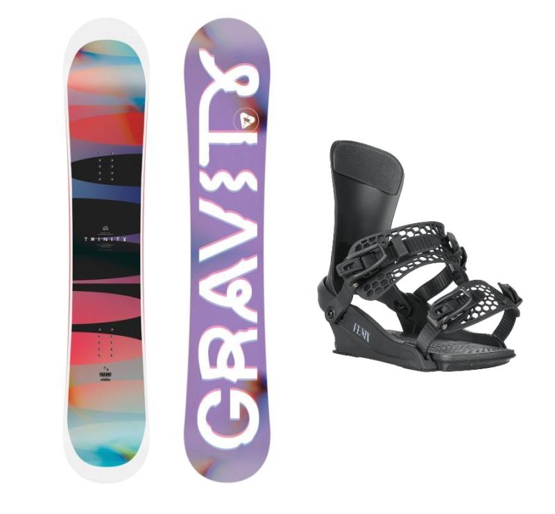 Gravity Trinity 25/26 dámský snowboard + Gravity Fenix black 25/26 vázání Gravity