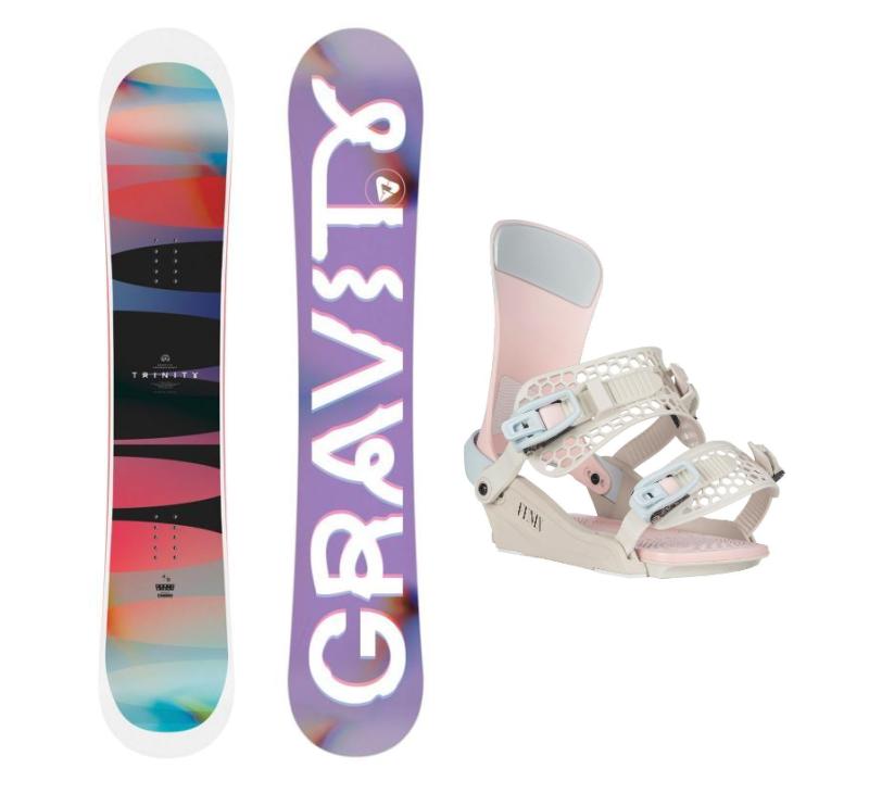 Gravity Trinity 25/26 dámský snowboard + Gravity Fenix candy dámské vázání Gravity