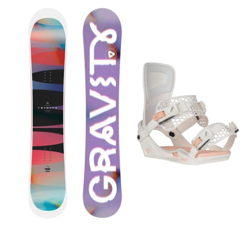 Gravity Trinity 25/26 dámský snowboard + Gravity Rise white 25/26 vázání Gravity