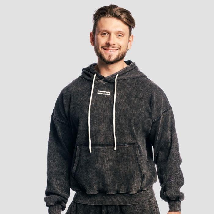 GymBeam Aura Hoodie Washed Black GymBeam