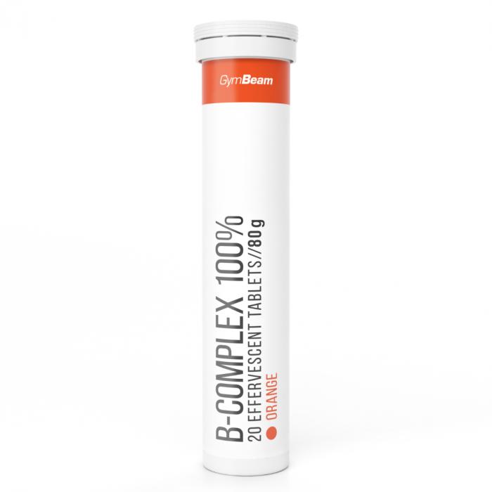 GymBeam B-Komplex 100 % šumivý 20 tab. GymBeam