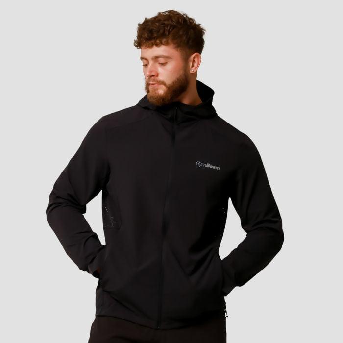 GymBeam Běžecká bunda Pulse Black GymBeam