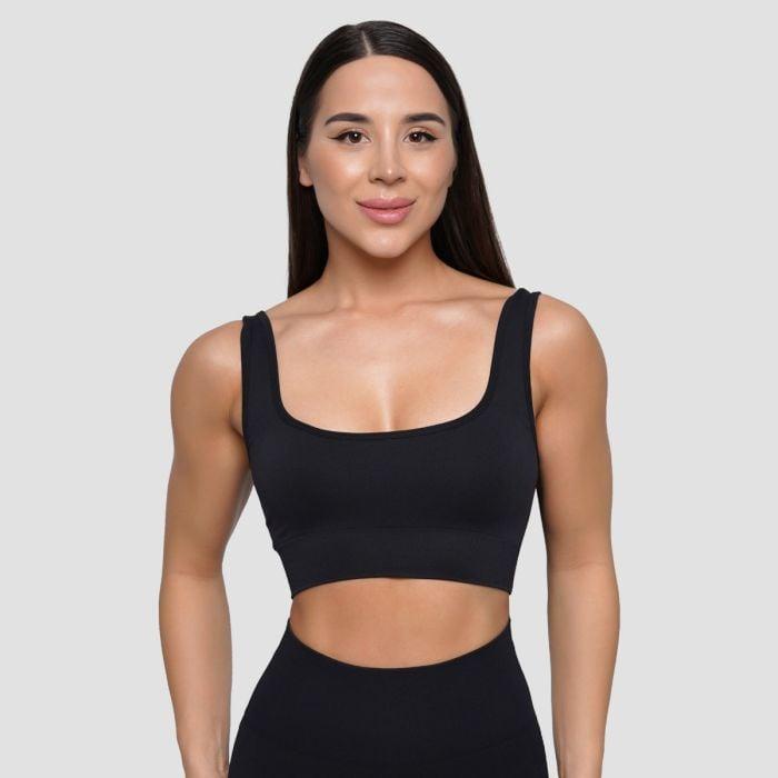GymBeam Bezešvá sportovní podprsenka Lift Black GymBeam