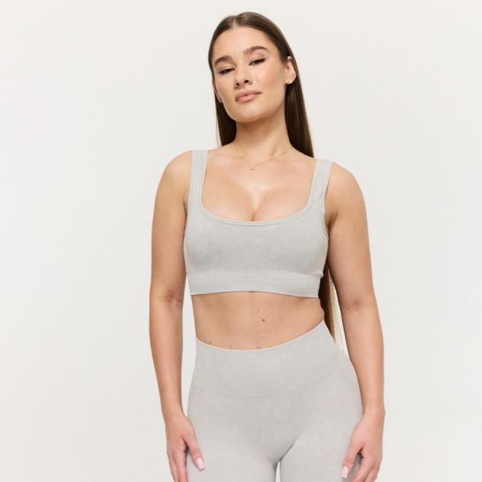 GymBeam Bezešvá sportovní podprsenka Lift Grey GymBeam