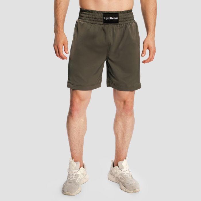 GymBeam Combat Boxing Shorts Olive Grey GymBeam