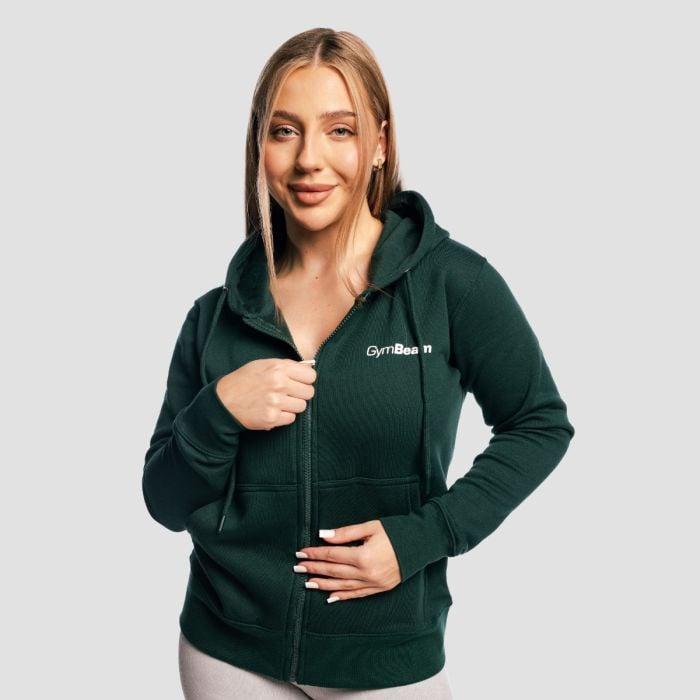 GymBeam Dámská mikina Zipper Hoodie Pine GymBeam