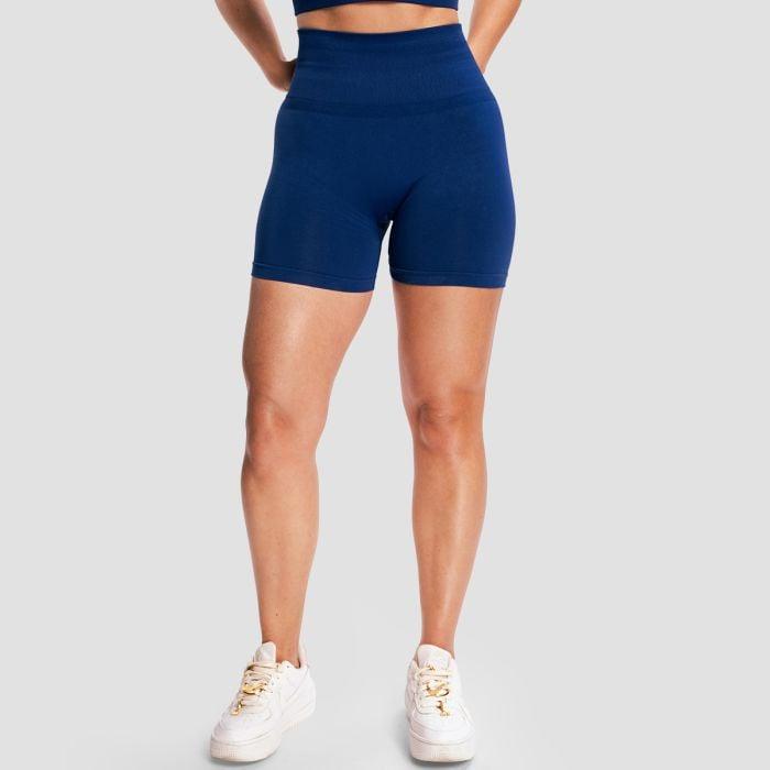 GymBeam Dámské bezešvé šortky Sculpt Navy GymBeam
