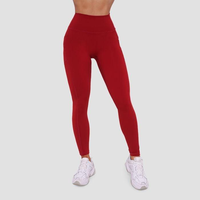 GymBeam Dámské legíny Ignite Dark Red GymBeam