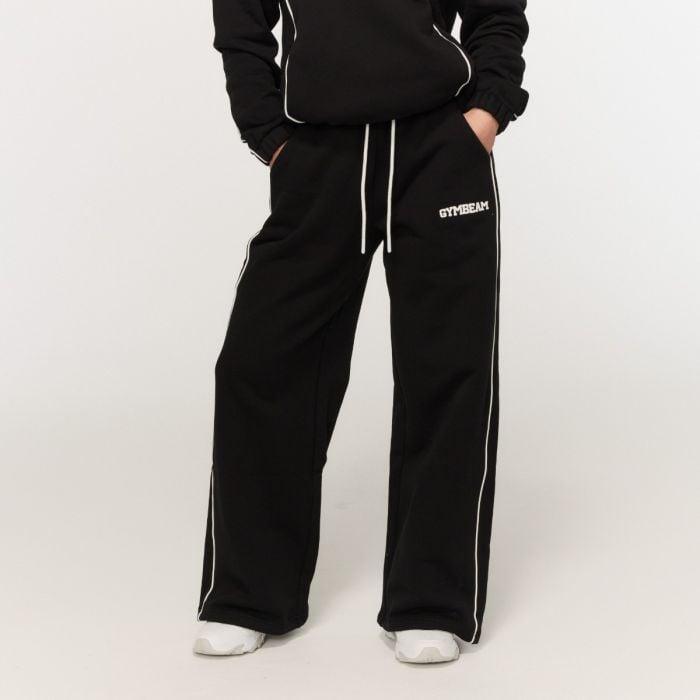 GymBeam Dámské tepláky Varsity Black GymBeam