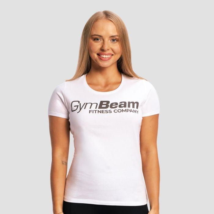 GymBeam Dámské tričko Fitness White GymBeam