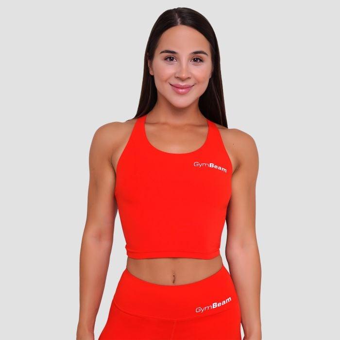 GymBeam Dámský sportovní top BEAT Tangerine GymBeam