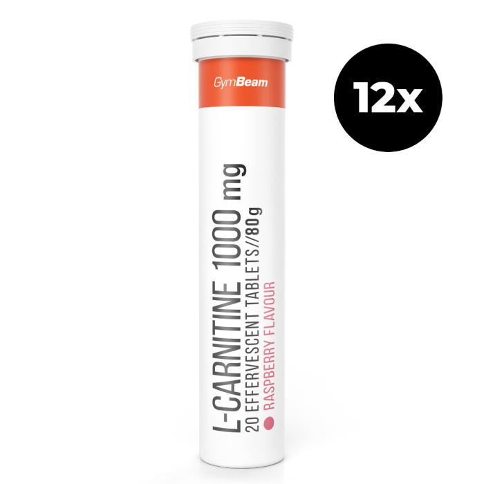 GymBeam L-karnitin 1000 mg šumivý 12 x 20 tab GymBeam
