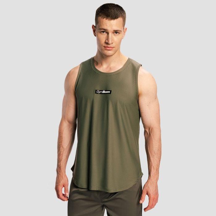 GymBeam Men‘s Combat Tank Top Olive Grey GymBeam