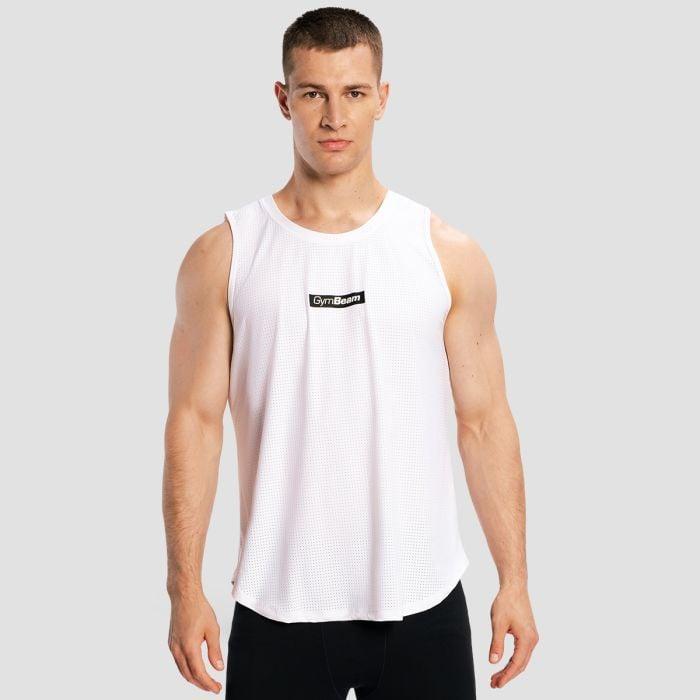 GymBeam Men‘s Combat Tank Top White GymBeam