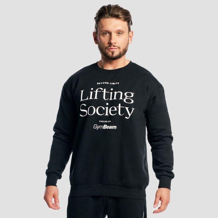 GymBeam Mikina Lifting Society Black GymBeam