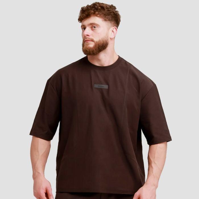 GymBeam Oversized Unstoppable T-shirt Brown GymBeam