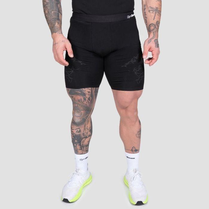 GymBeam Seamless šortky Static Black GymBeam