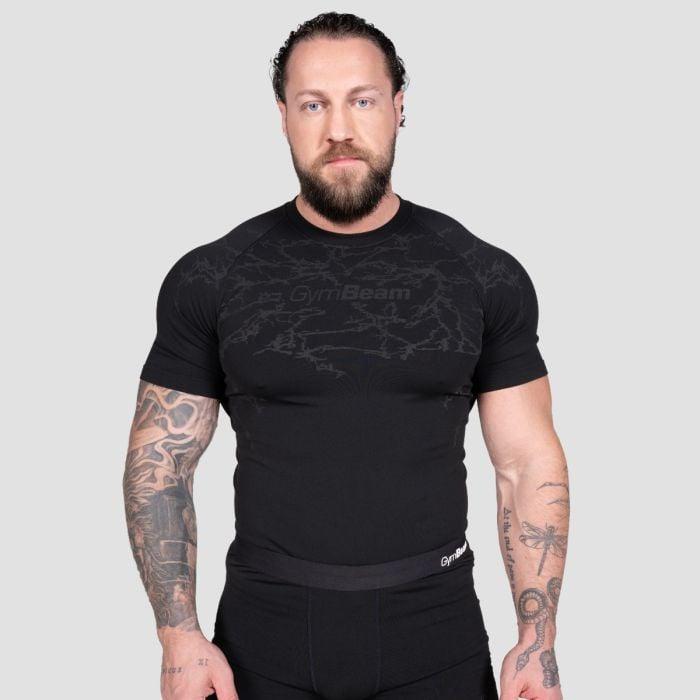 GymBeam Seamless Tričko Static Black GymBeam