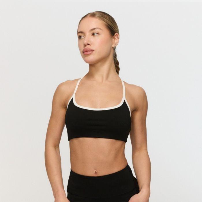 GymBeam Sportovní podprsenka Varsity Black GymBeam
