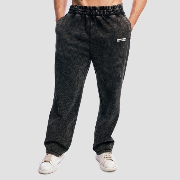 GymBeam Tepláky Aura Washed Black GymBeam