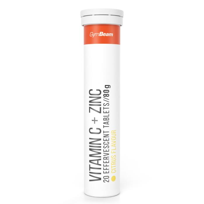 GymBeam Vitamin C + zinek šumivé 12 x 20 tab GymBeam