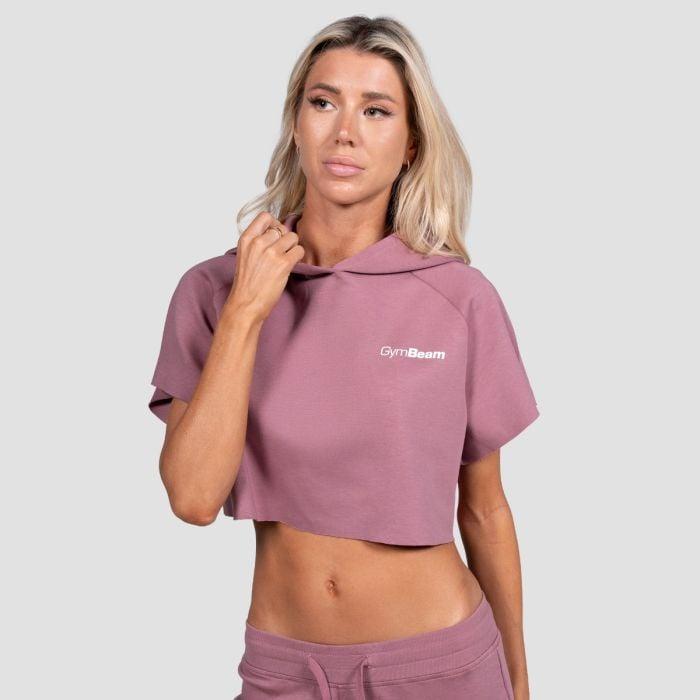 GymBeam Women‘s Relay Cropped Hoodie Haze GymBeam