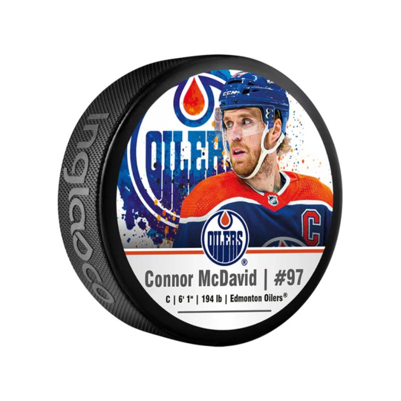InGlasCo Fanouškovský puk NHL Stitch Blister Connor McDavid (1ks) InGlasCo
