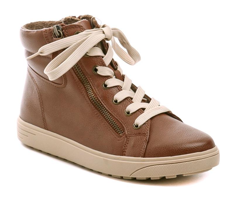 Jana 8-25269-43 cognac dámské zimní boty šíře H Jana
