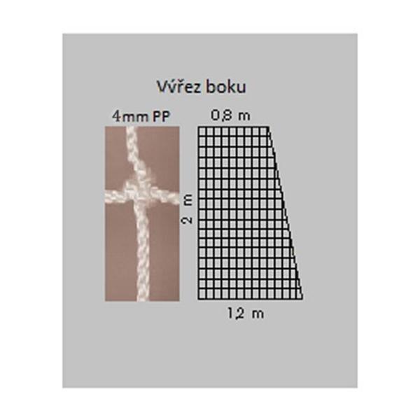 Kv řezáč Síť házená bílá 4mm KV Řezáč