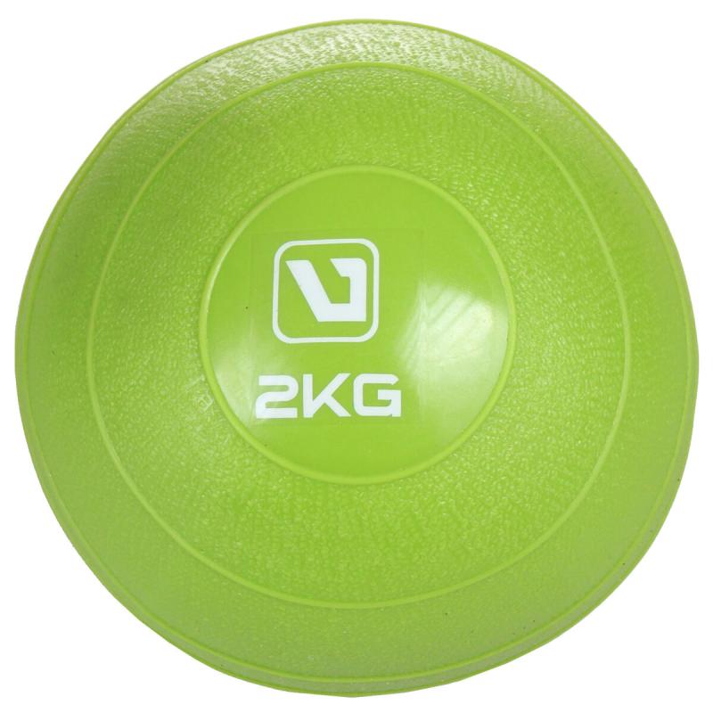 LiveUp Weight ball míč na cvičení zelená LiveUp