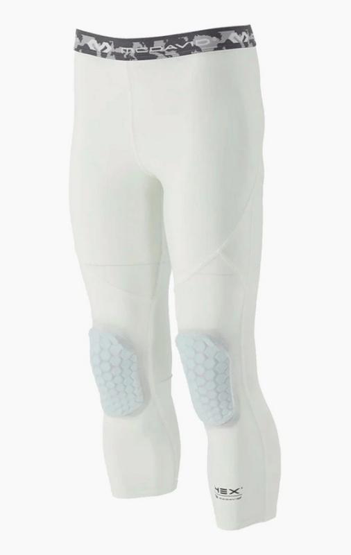 McDavid 20260 Hex Tight With Knee Pads 3/4 White McDavid