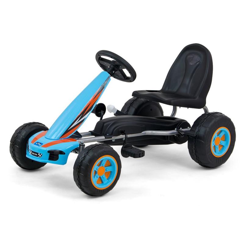 Milly Mally Dětská šlapací motokára Go-kart Viper modrá MILLY MALLY