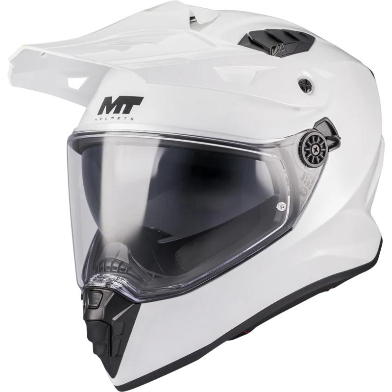 MT Helmets Enduro helma na motorku Track SV Pure A0 bílá Mt Helmets