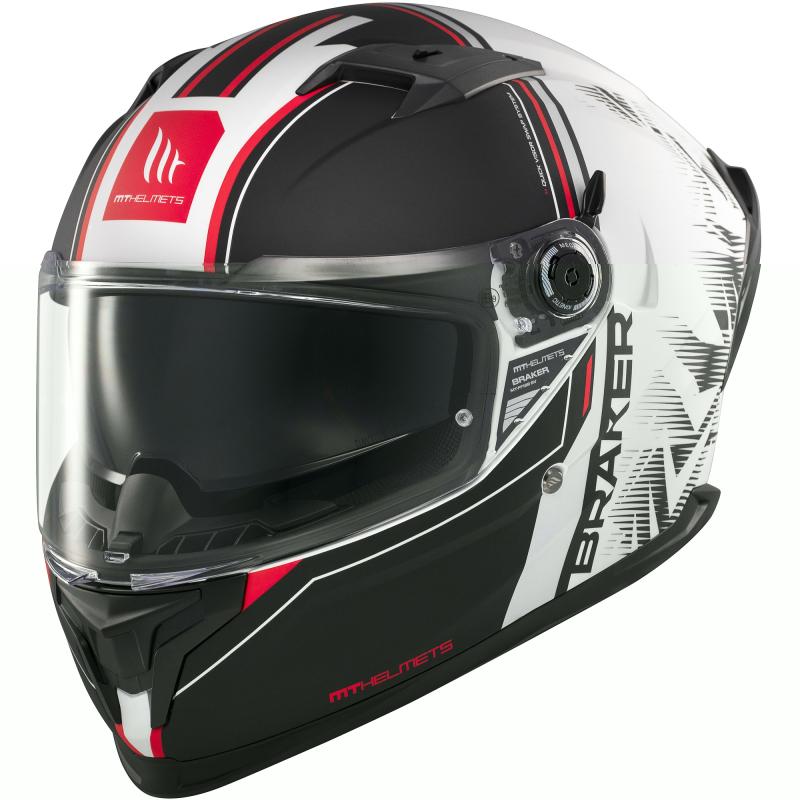 MT Helmets Braker SV Charm matná černo-bílá Mt Helmets